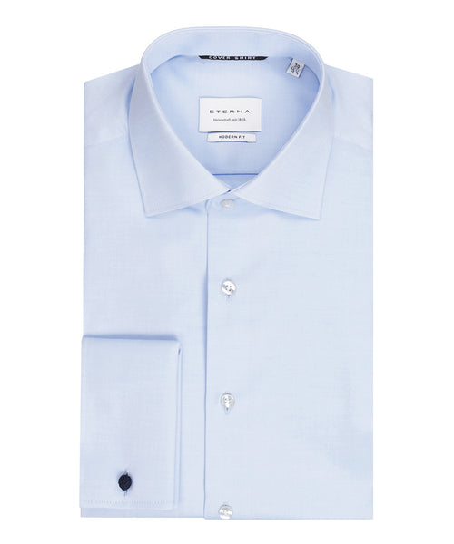 Eterna Overhemd Dubbel Manchet Modern Fit | Blauw