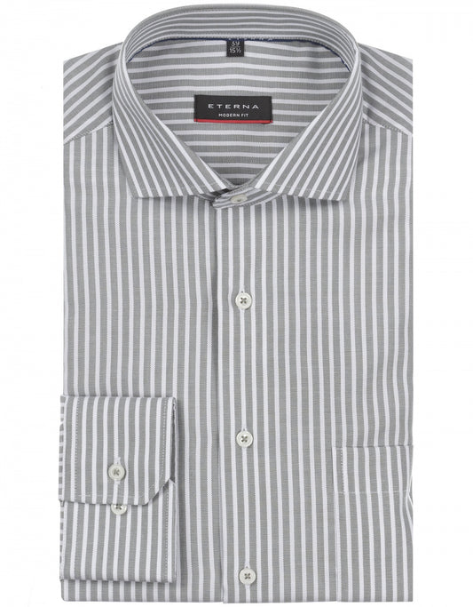 Cover Shirt | Olijf streep
