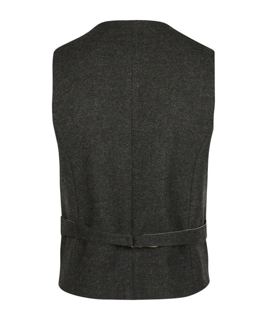 Gilet Celtic Tweed | Donker Groen