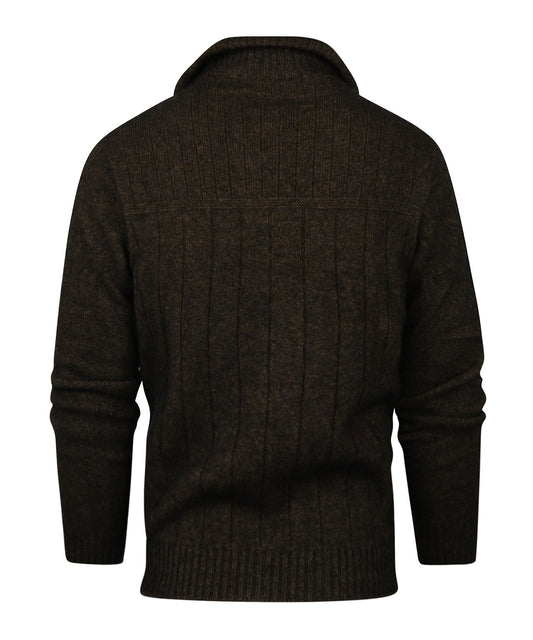 Ritsvest Lancaster | Donkerbruin melange