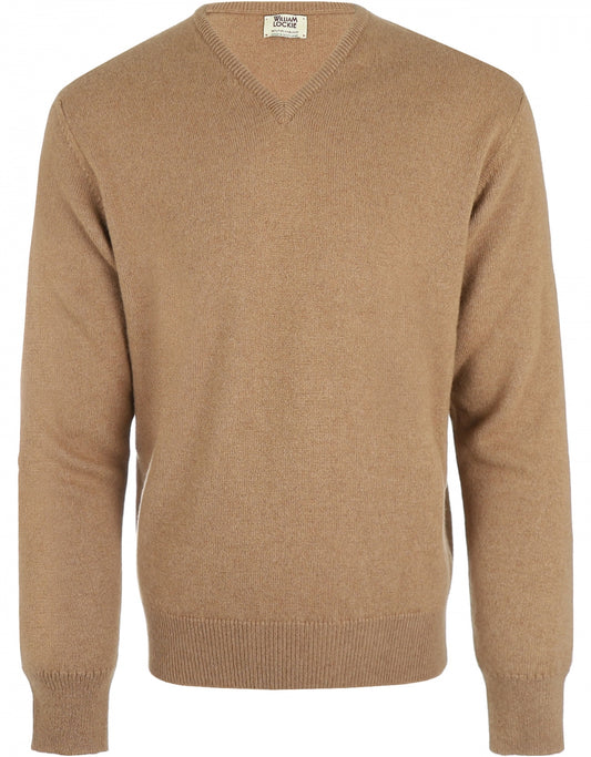 V-Hals Camelhair | Natural