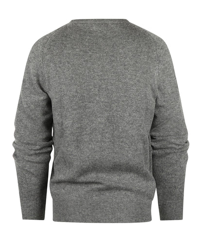Pullover Lambswool round neck | Grey