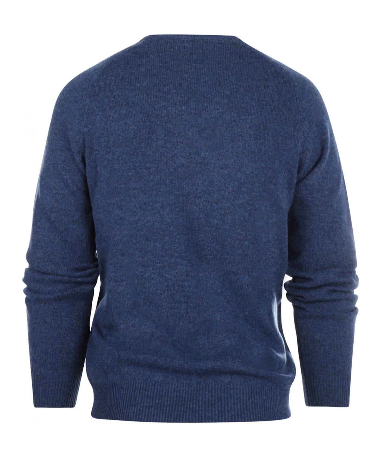Rundhalspullover aus Lammwolle | Blau