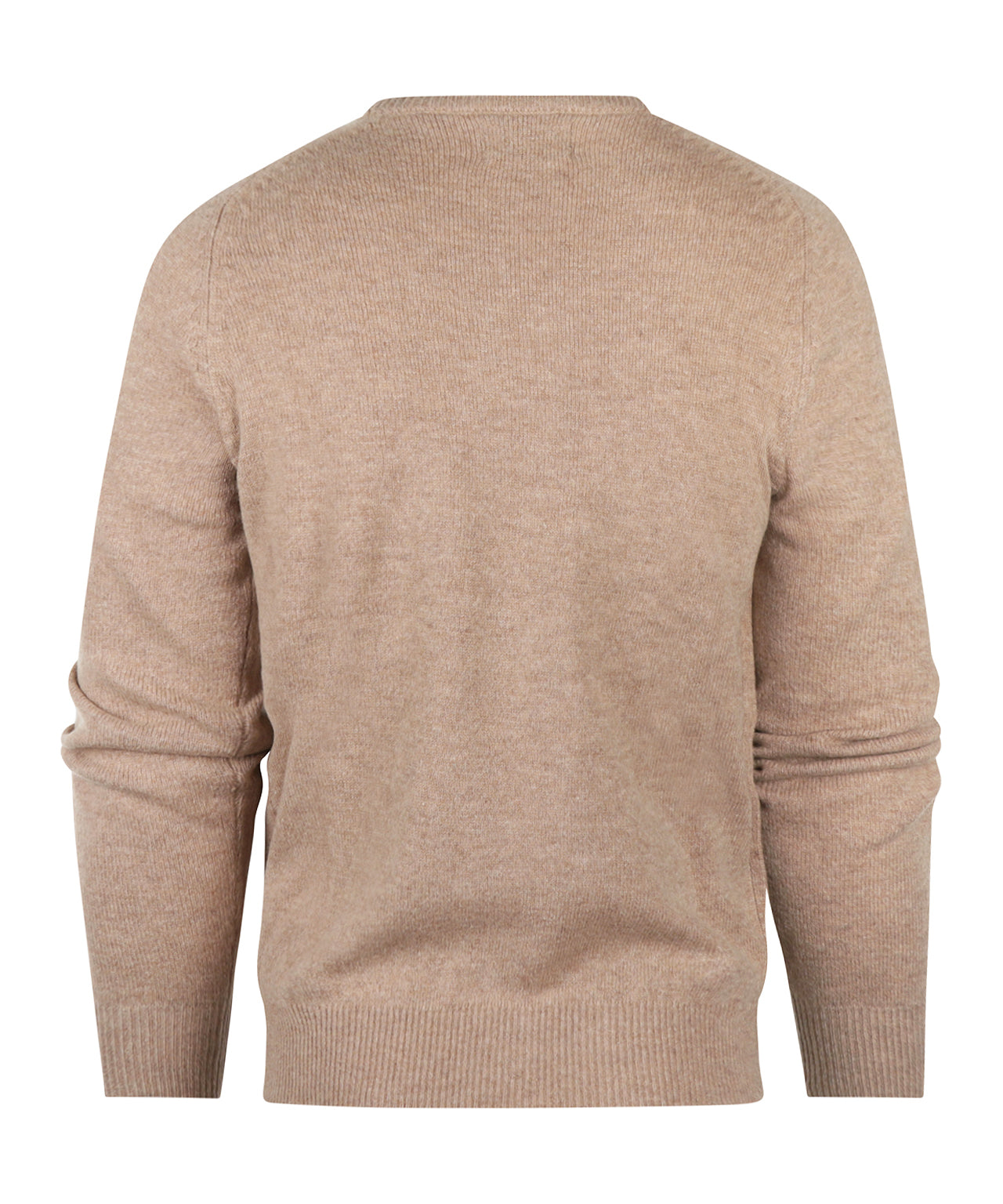 Pullover Lambswool round neck | Brown