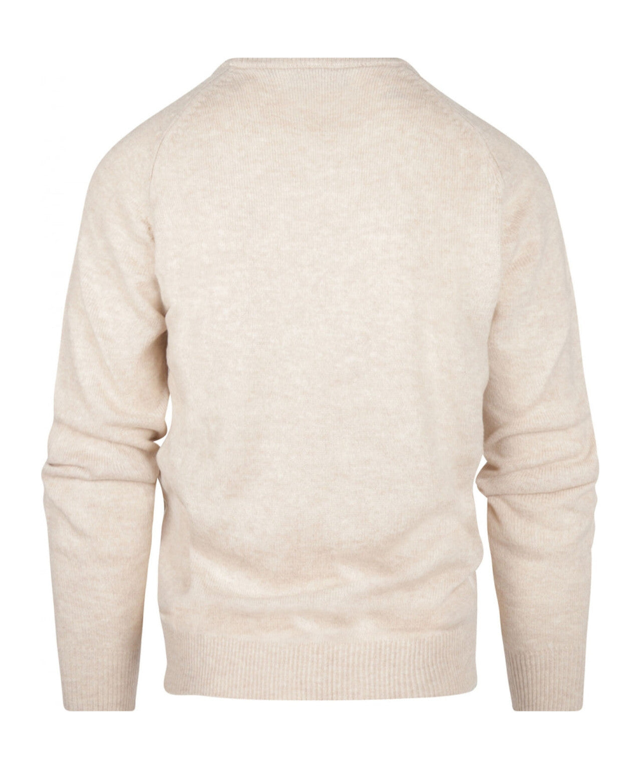 Pullover Lambswool round neck | Brown
