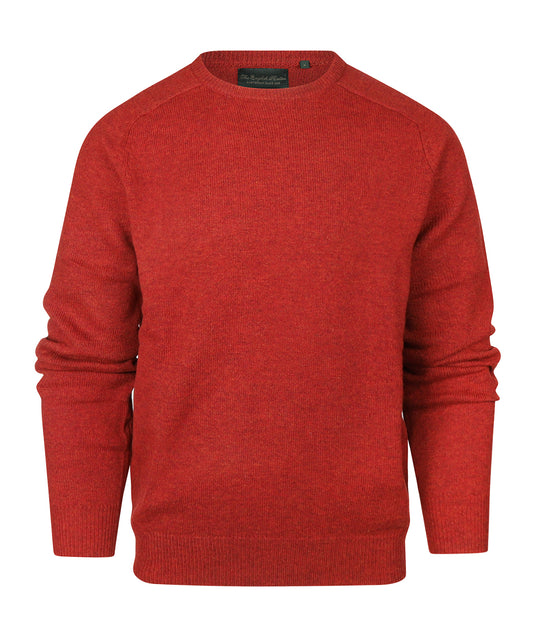 Lamswol Ronde Hals Pullover | Chili Rood