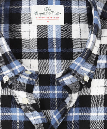 Shirt Button Down | Blauw Multi Ruit Groot