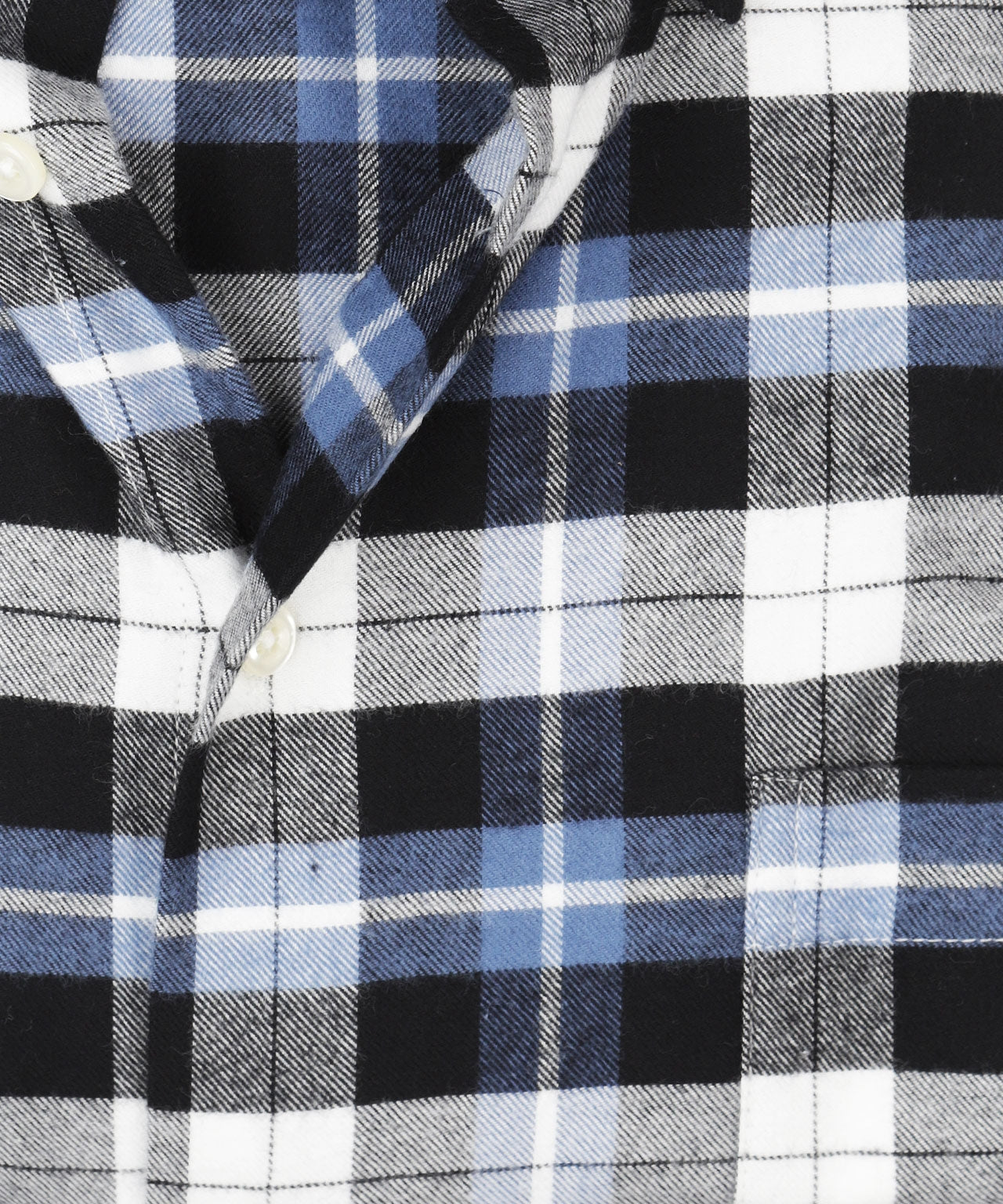 Shirt Button Down | Blauw Multi Ruit Groot