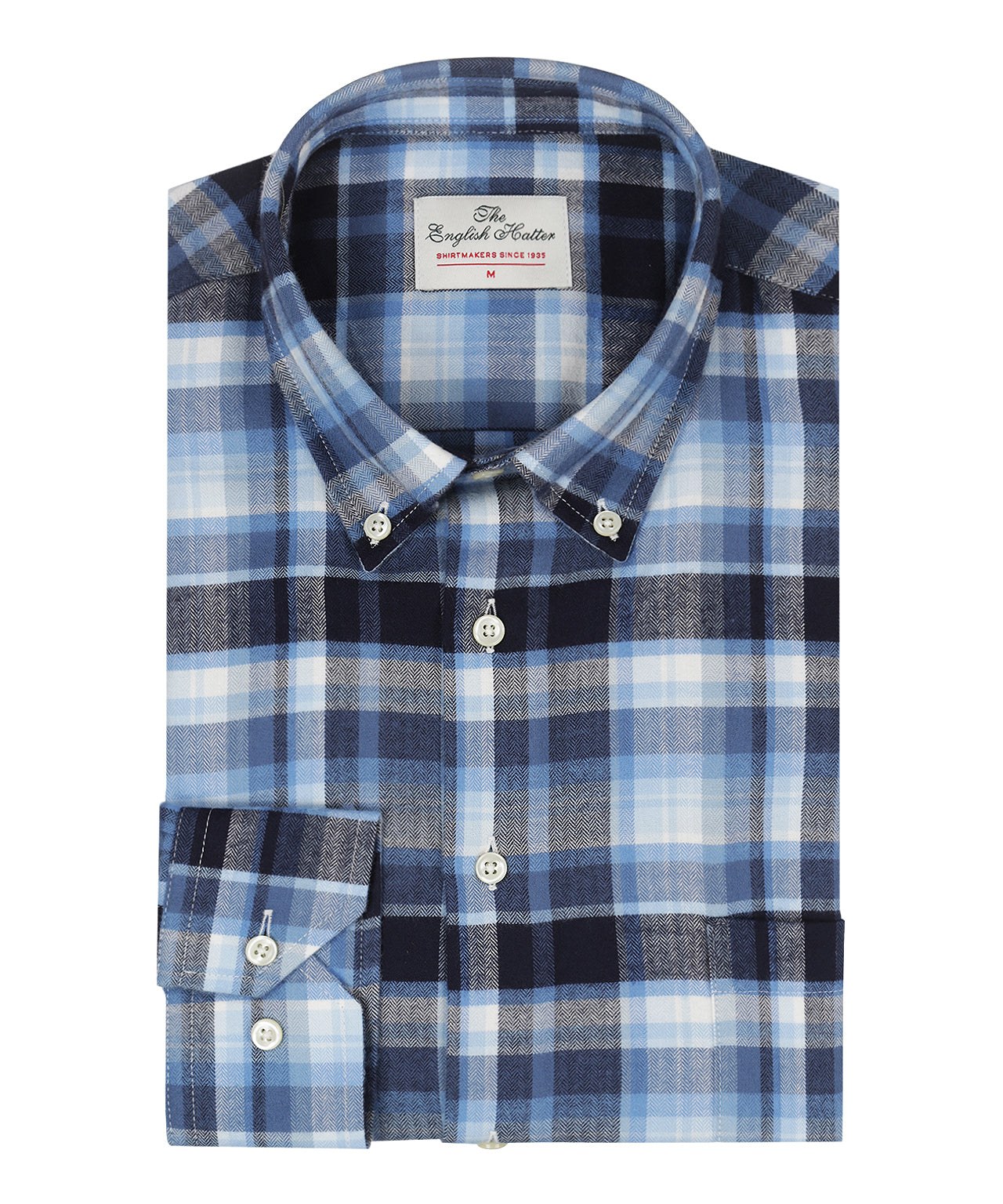 Cotton Shirt Button Down Regular Fit | Blue