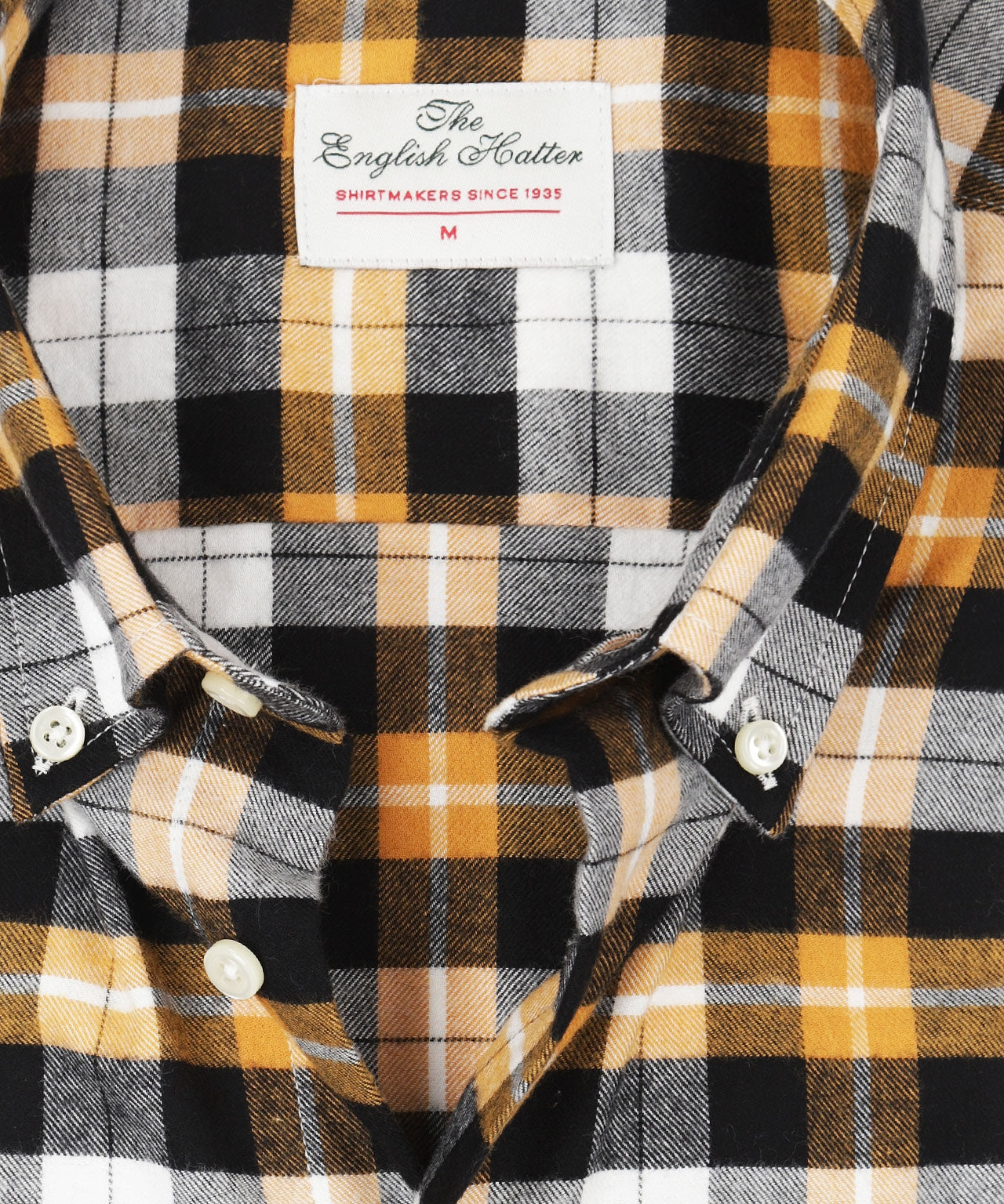 Shirt Button Down | Geel Zwart Multi Ruit