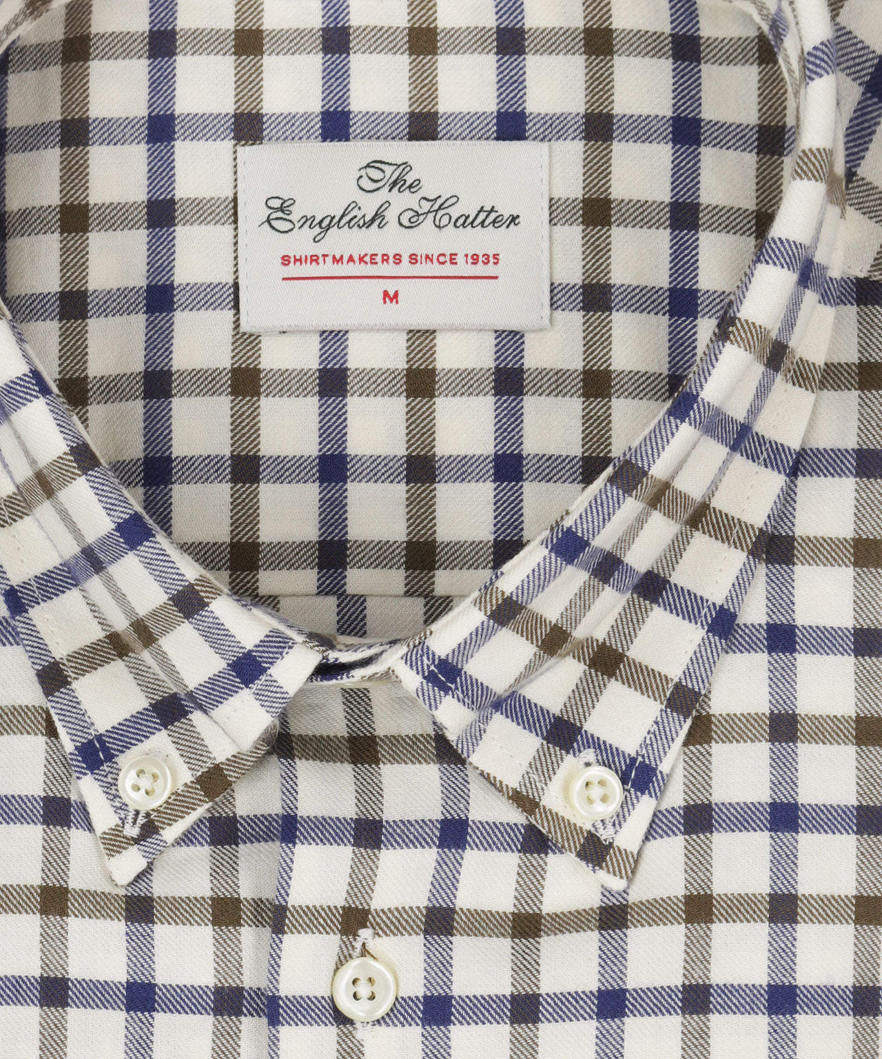 Cotton Shirt Button Down Regular Fit | Brown