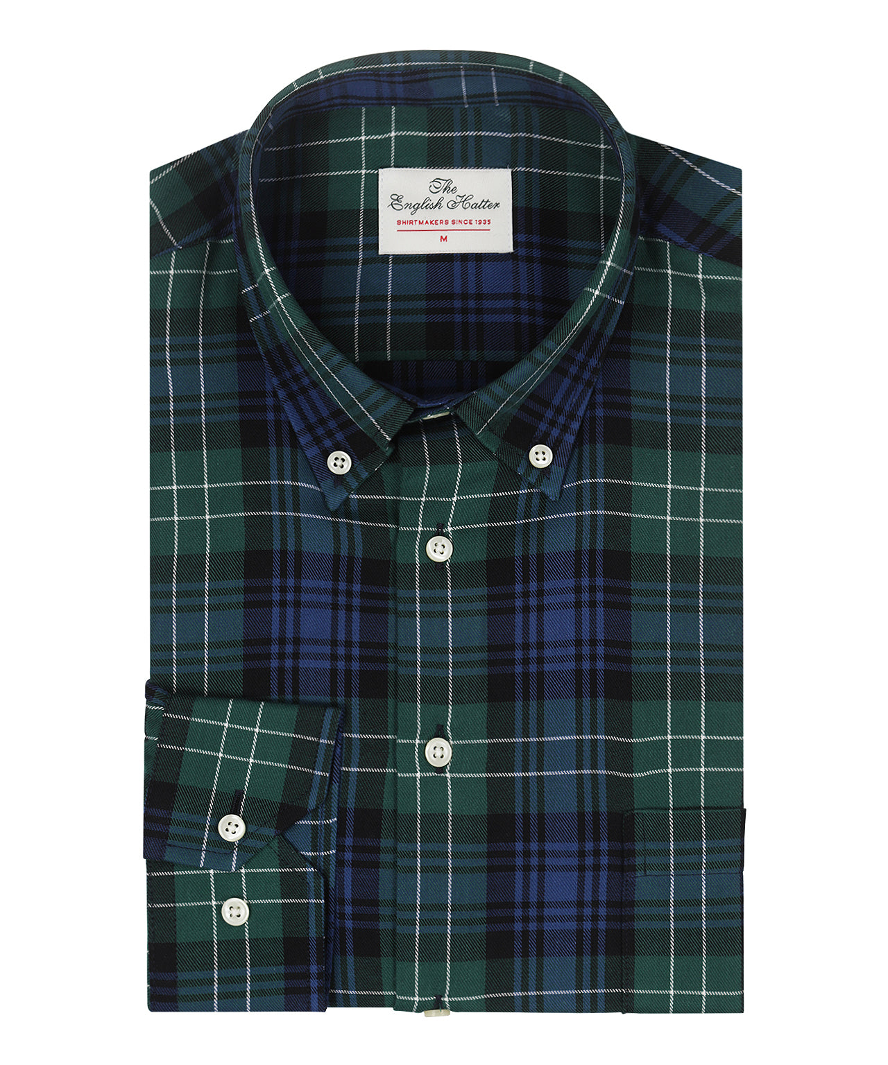 Cotton Shirt Button Down Regular Fit | Green