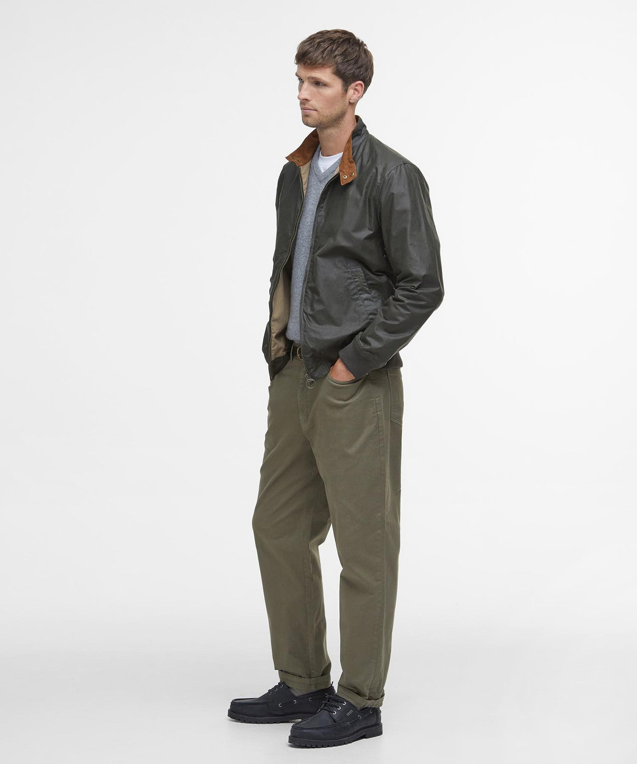 Wachsjacke Lightweight Royston | Archiv Oliv