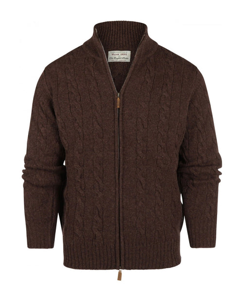 William Lockie Kabelvest met Rits | Bruin