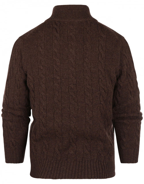 William Lockie Kabelvest met Rits | Bruin