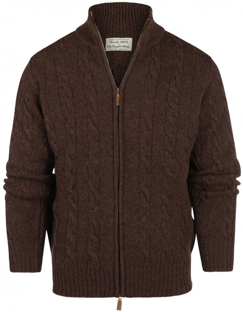 William Lockie Kabelvest met Rits | Bruin