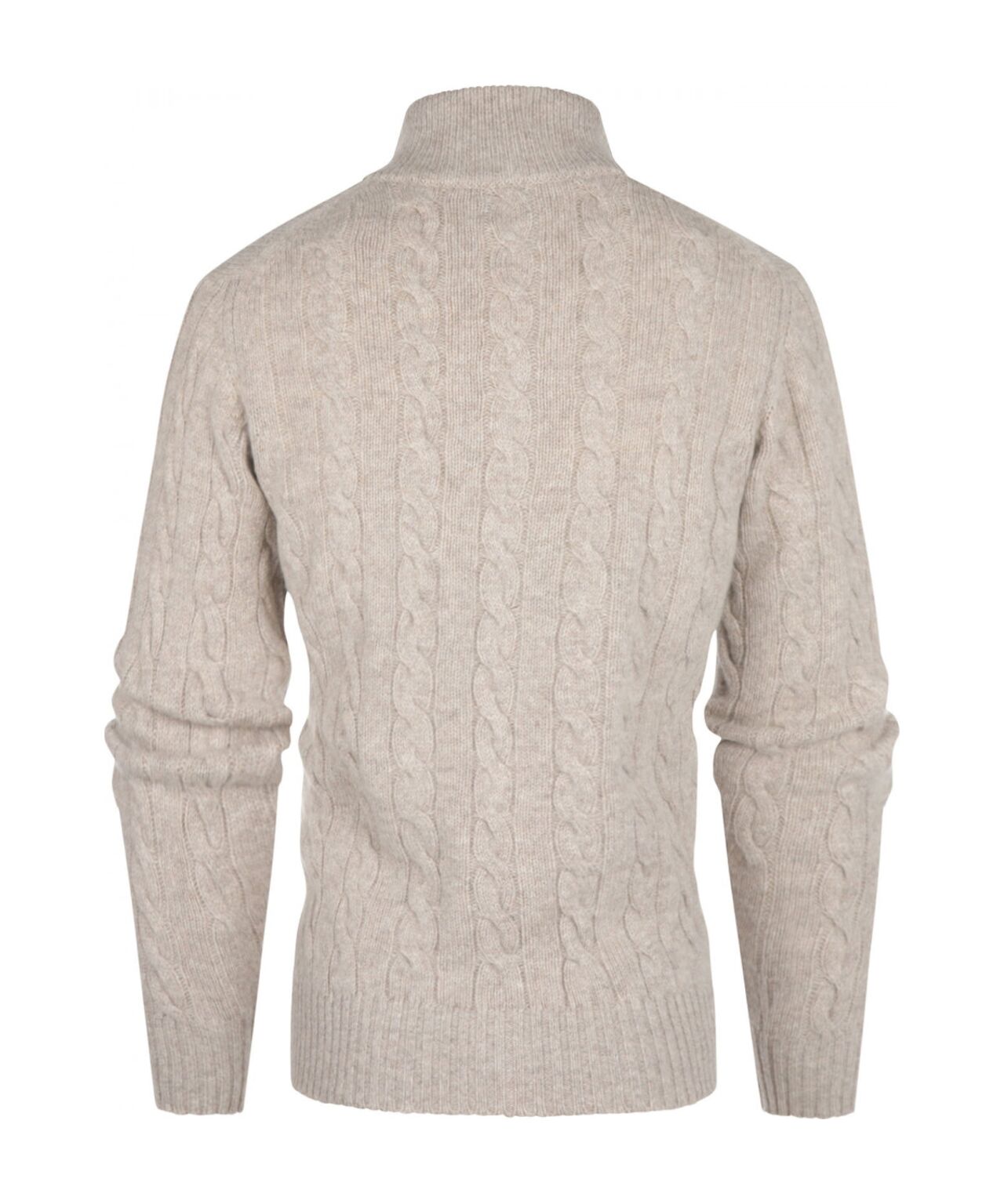 William Lockie Zopfmuster-Strickjacke mit Reißverschluss | Cobble