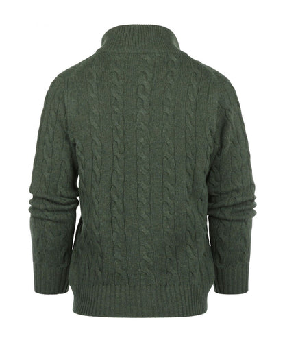 William Lockie Zopfstrickjacke mit Reißverschluss | Rosemary