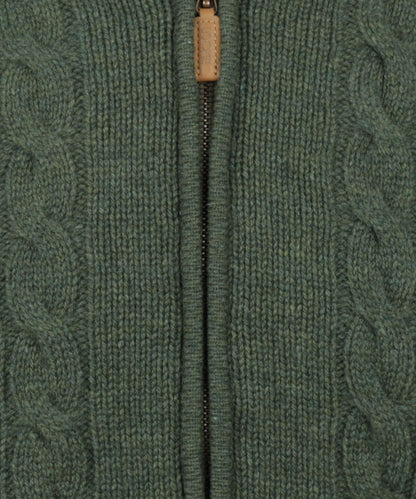 William Lockie Zopfstrickjacke mit Reißverschluss | Rosemary