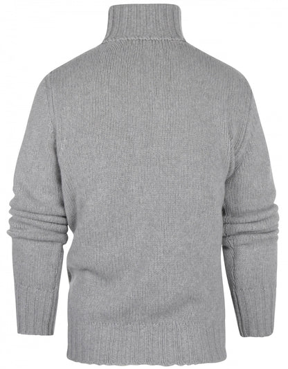Geelong Kaschmir-Rollkragenpullover | Grau