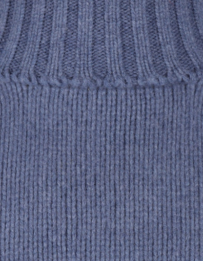 Geelong Kaschmir-Rollkragenpullover | Denimblau