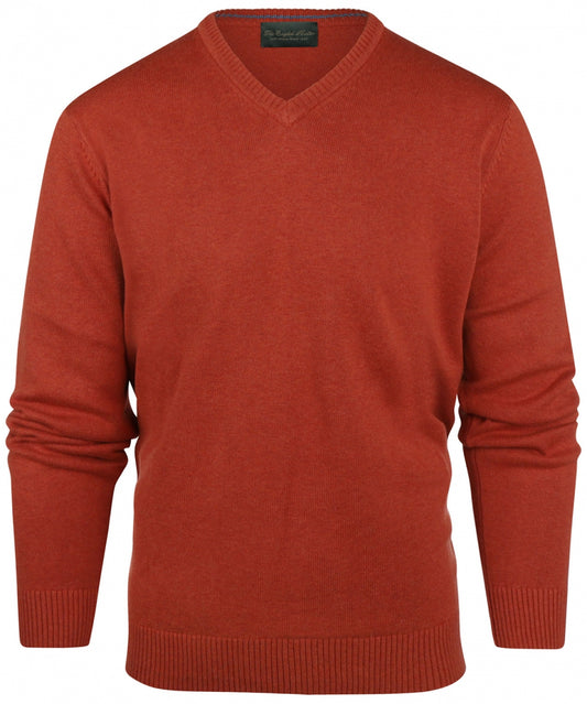 Katoen V-Hals Pullover |