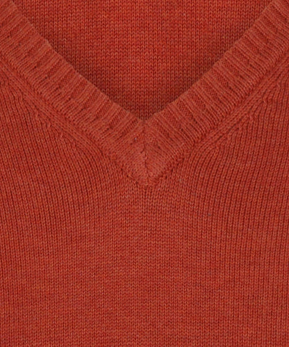 Katoen V-Hals Pullover |