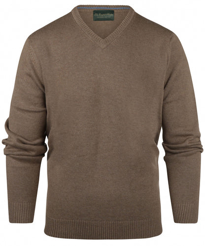Katoen V-Hals Pullover |