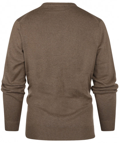 Katoen V-Hals Pullover |