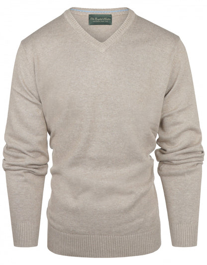 Katoen V-Hals Pullover |