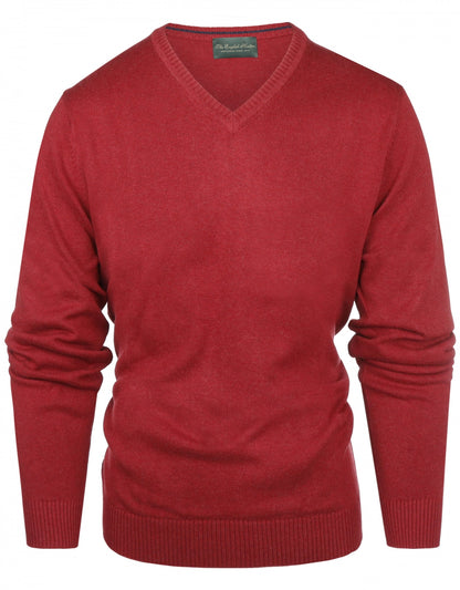 Katoen V-Hals Pullover |
