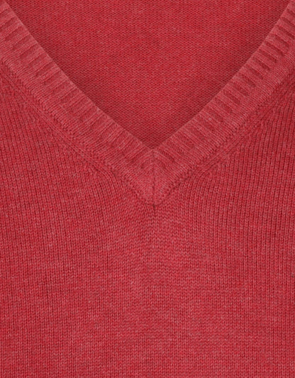 Katoen V-Hals Pullover |