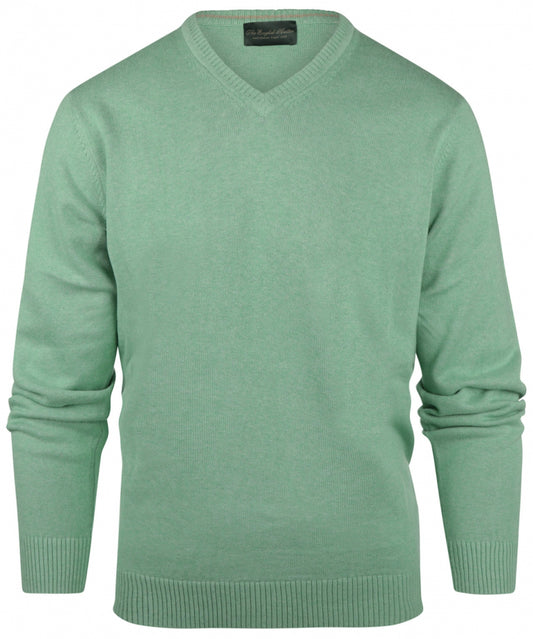 Katoen V-Hals Pullover |