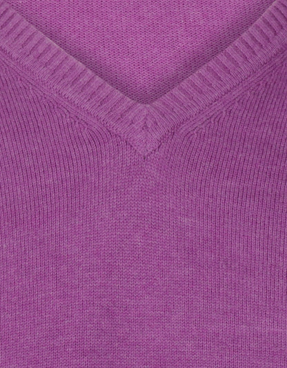 Katoen V-Hals Pullover |