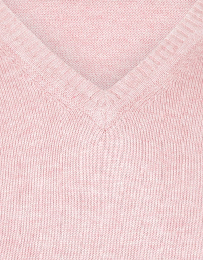 Katoen V-Hals Pullover |