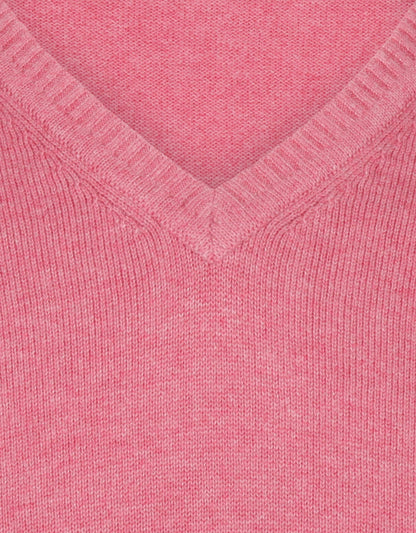 Katoen V-Hals Pullover |
