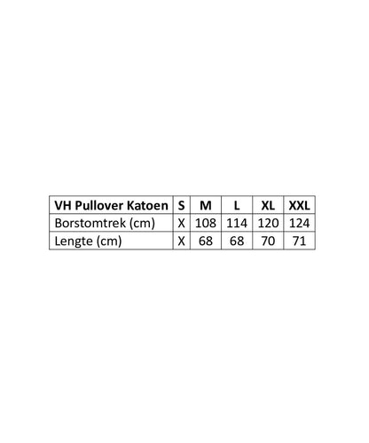 Katoen V-Hals Pullover | Blauw Melange