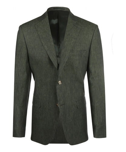 Leinenblazer | Grün
