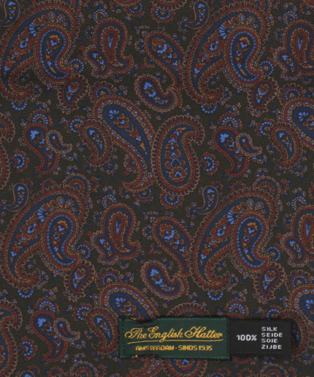 Silk scarf with wool lining | Green