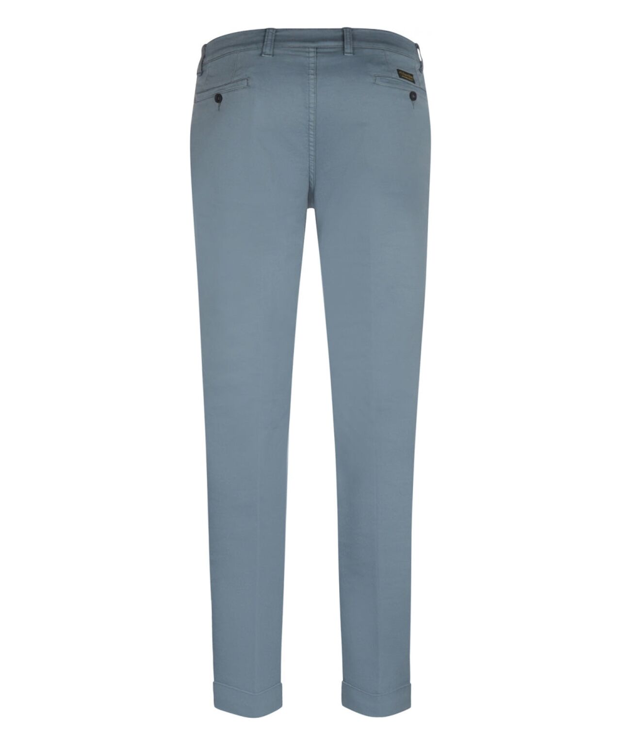 Boston-Hose mit Bundfalten und Umschlag | Blau