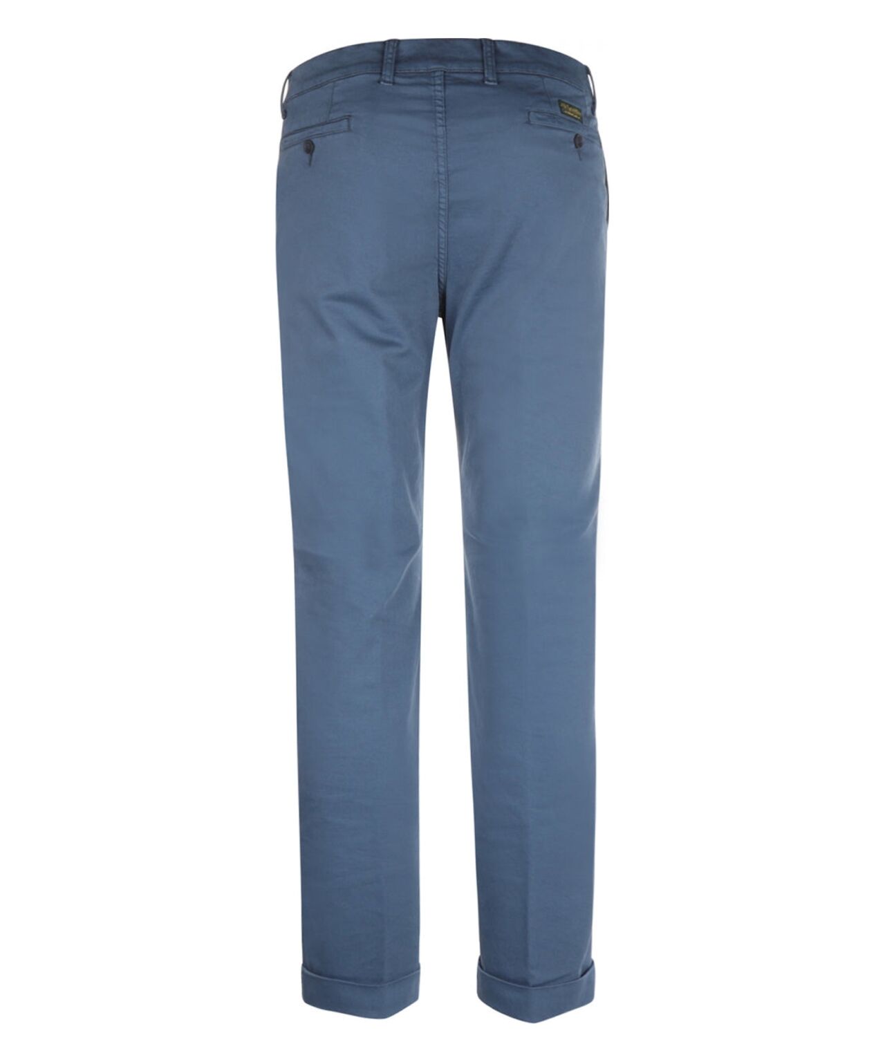 Boston-Hose mit Bundfalten und Umschlag | Blau