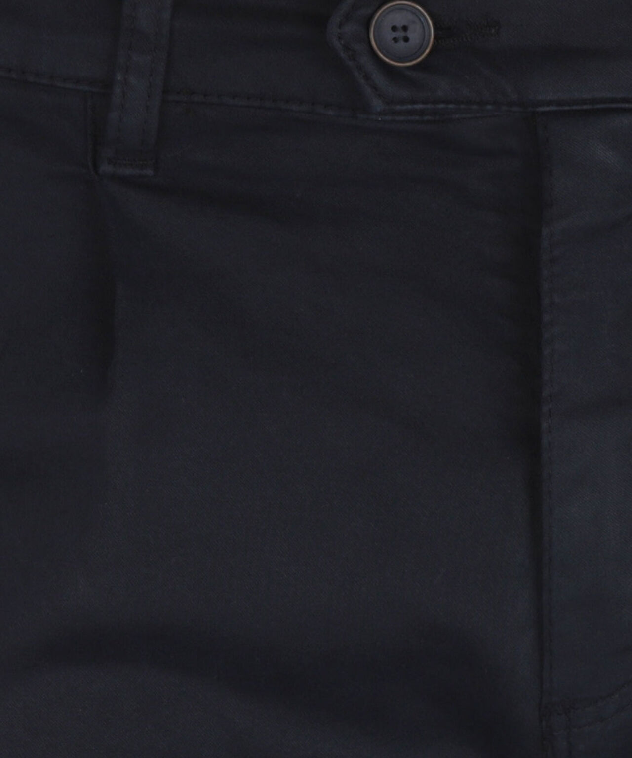Boston-Hose mit Bundfalten und Umschlag | Marineblau