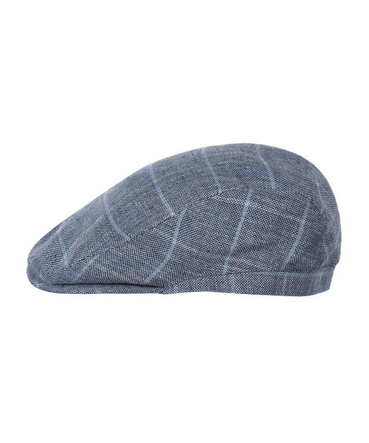 Klassieke Cap | Denim Blauw Ruit
