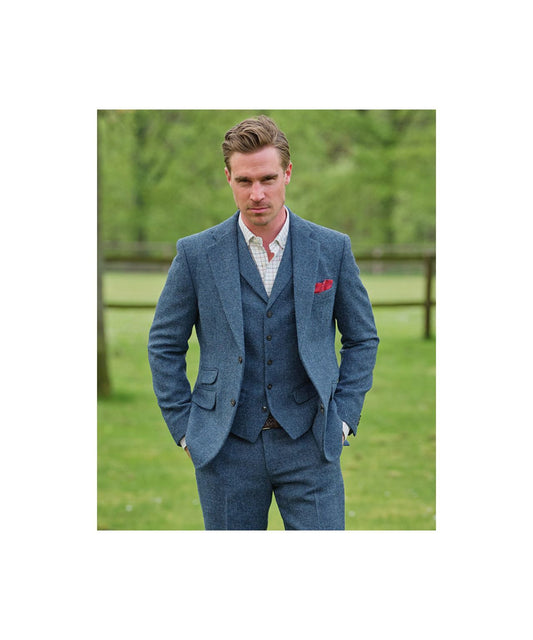 Colbert Harris Tweed | Blauw melange