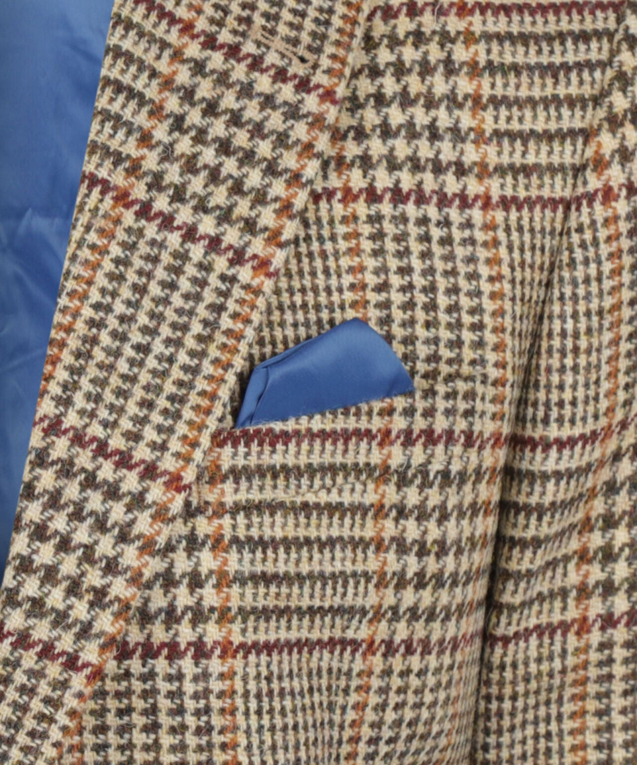 Colbert Harris Tweed | Bruin melange houndstooth