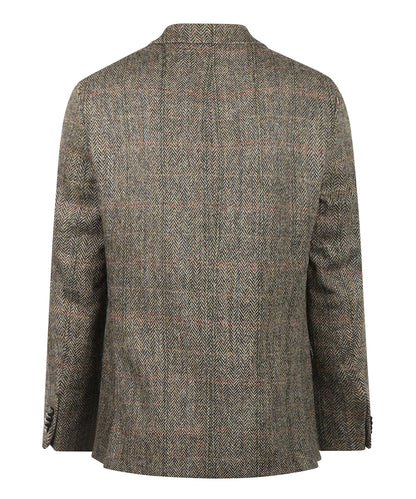 Colbert Harris Tweed | Bruin melange herringbone