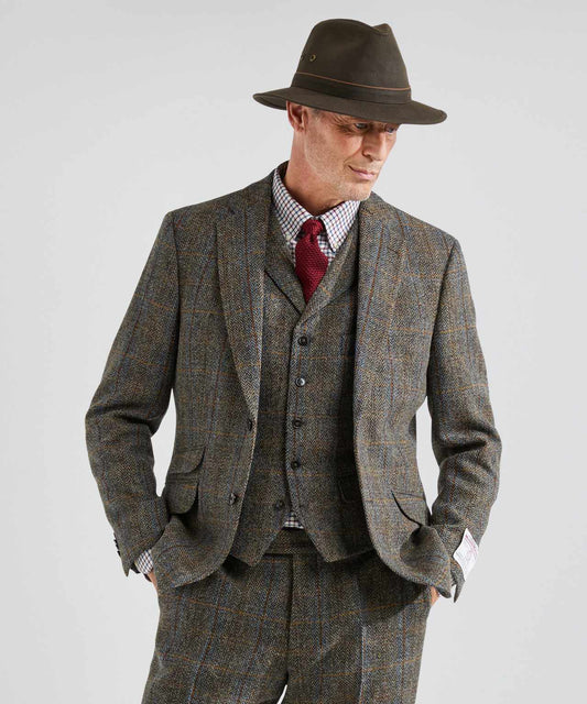 Colbert Harris Tweed | Groen melange ruit