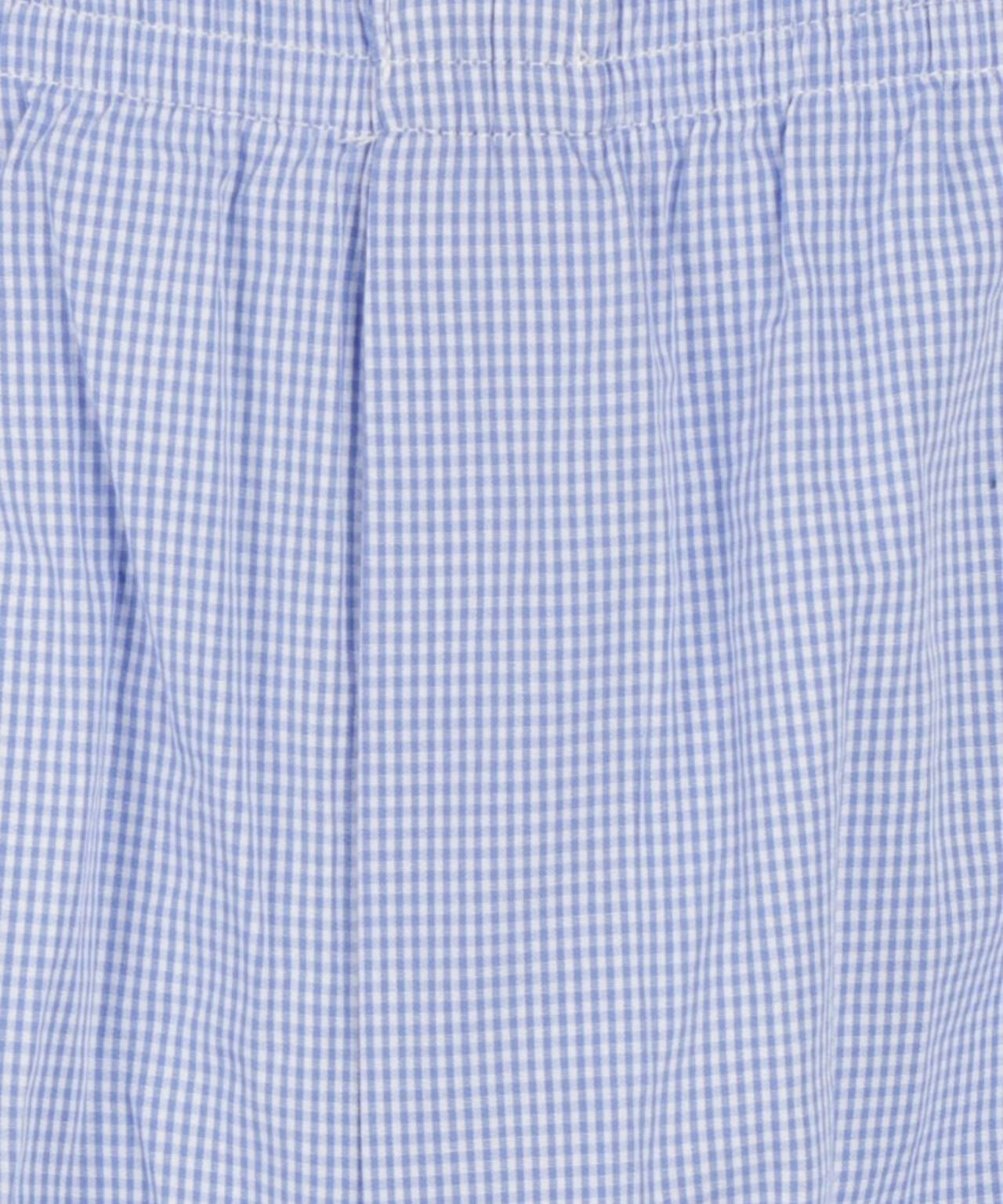 Katoenen Boxershort | Licht Blauw Ruit Micro