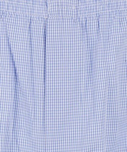 Katoenen Boxershort | Licht Blauw Ruit Micro