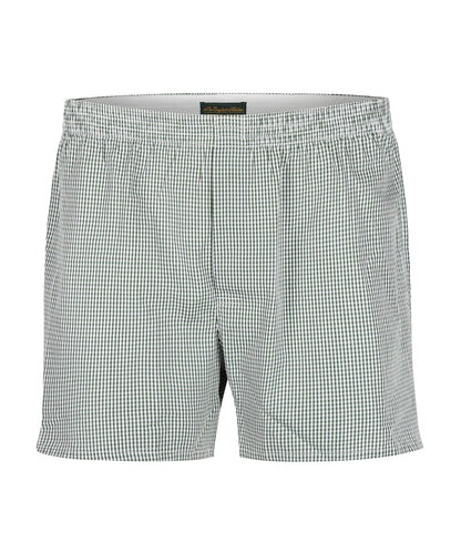 Boxershort katoen | Groen Ruit Fijn